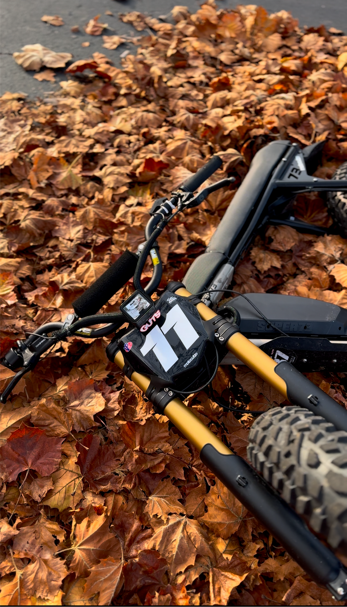 Dark gold fork wrap – Drw Racing