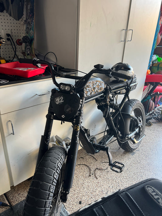 Forged carbon fork wrap
